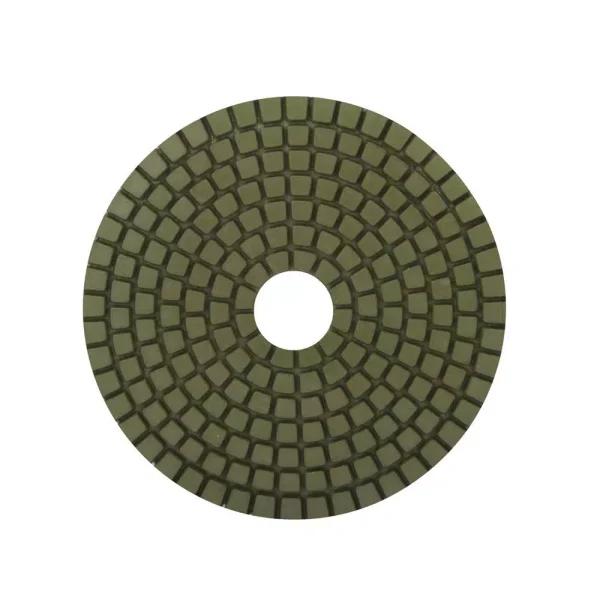Rubi 4 in. 800 Grit Resin Wet Polishing Pad for Engineered Stone, Marble, and Granite