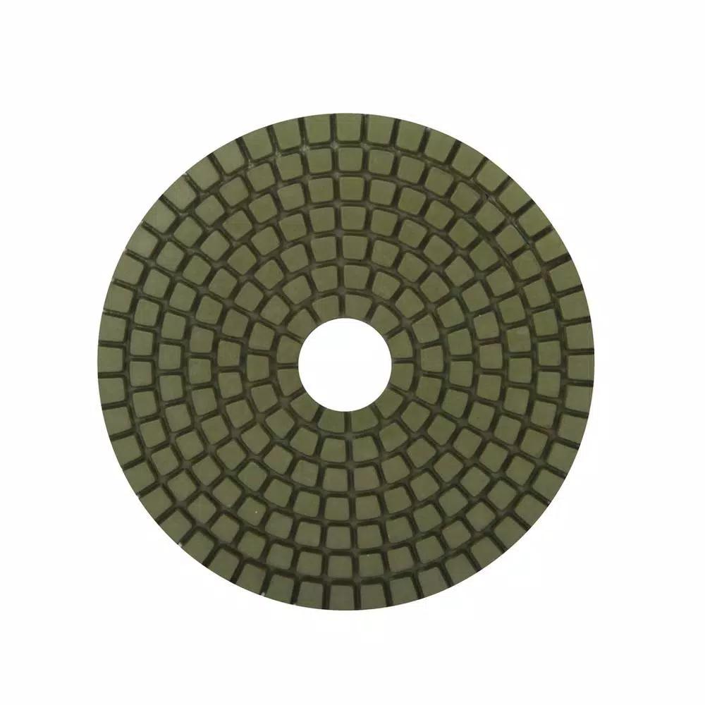 Rubi 4 in. 800 Grit Resin Wet Polishing Pad for Engineered Stone, Marble, and Granite