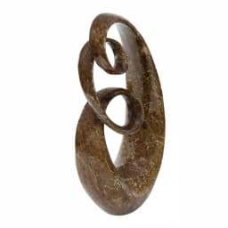 LITTON LANE 31 in. x 15 in. Abstract Polystone Sculpture with Brown Patina Finish thumbnail 3