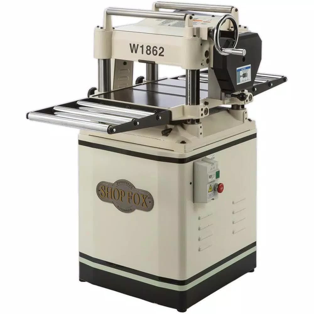 Shop Fox 15 in. Stationary Thickness Planer with 3-Knife Cutterhead, 3 HP, 240V