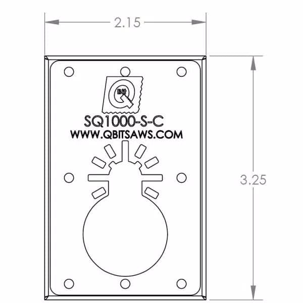 Q Bit QBit SQ1000-S-C 1-Gang Metal Old Work Box Saw Blade for Oscillating Multi-Tools