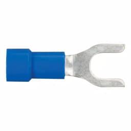 CURT Spade Wire Terminals, 16-14 Gauge, #10 Stud Size, Blue, 100-Pack thumbnail 4