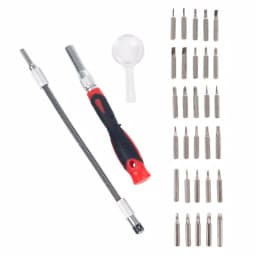 Stalwart 30-Piece Precision Screwdriver Set with Flexible Shaft and Magnifying Glass thumbnail 3