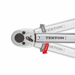 TEKTON 3/8 in. Drive Click Torque Wrench, 10-80 ft.-lb. thumbnail 6