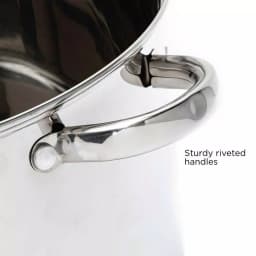 Ecolution Pure Intentions 16 Qt. Stainless Steel Stock Pot with Glass Lid thumbnail 5