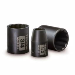 TEKTON 1/2 in. Drive 12-Point Shallow Impact Socket Set, 3/8-1-1/4 in. SAE, 14-Piece thumbnail 2