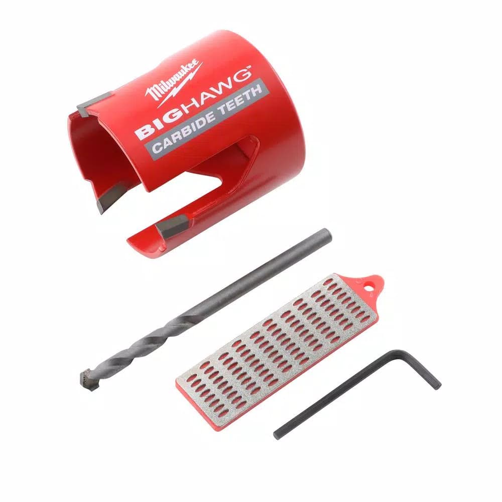 Milwaukee BIG HAWG Carbide Hole Saw Kit, 7-Piece Multi-Material Set