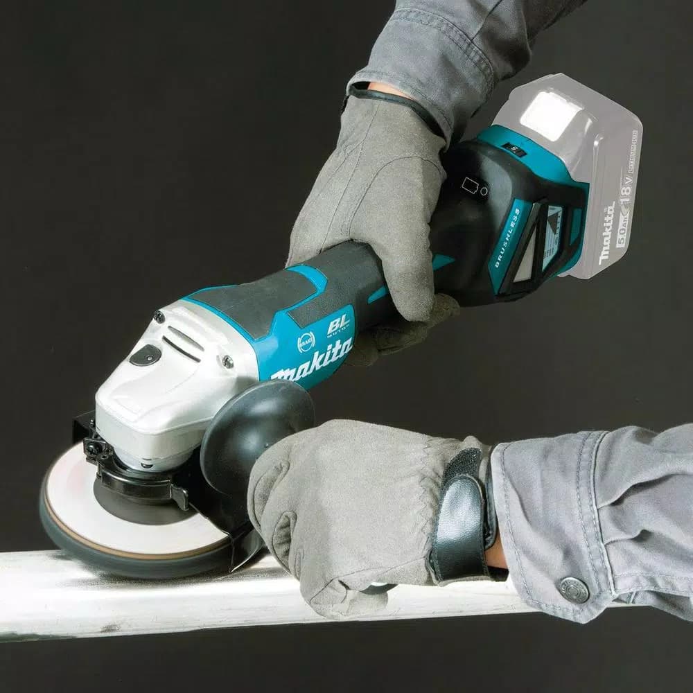 Makita 18V LXT Brushless 4-1/2"/5" Cordless Angle Grinder with Electric Brake & Variable Speed (Tool Only)