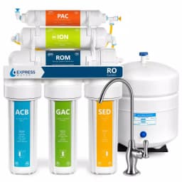 Express Water 6-Stage Reverse Osmosis Deionization Water Filtration System with Faucet and Tank, 100 GPD thumbnail 1