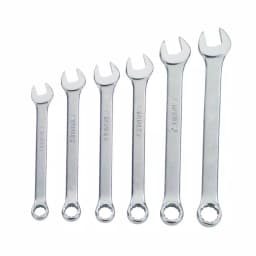 STANLEY 6-Piece SAE Combination Wrench Set, Chrome Vanadium Steel thumbnail 1