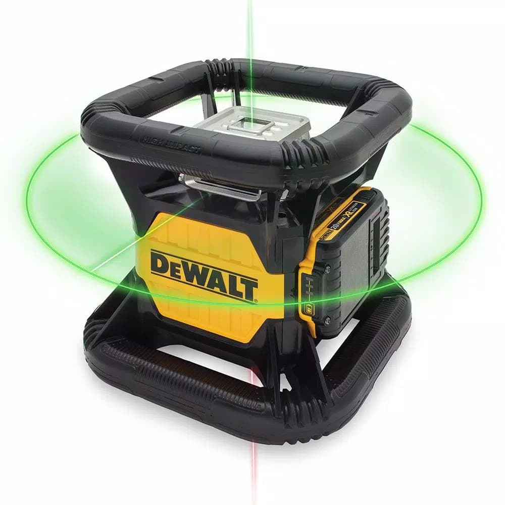 DEWALT 20V MAX Green Beam Rotary Laser Level with Bonus Construction Tripod