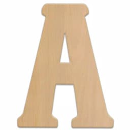 Jeff McWilliams Designs 23 in. Oversized Unfinished Wood Letter A - Industrial Style Wall Decor thumbnail 1