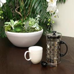 Mr. Coffee Polka Dot Brew 4-Cup Glass and Stainless Steel French Coffee Press, 32 oz. thumbnail 3