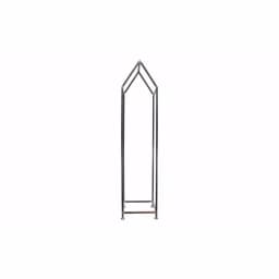 3R Studios House Shaped Metal Log Holder - Black Distressed Iron Firewood Storage thumbnail 2