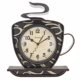 Westclox 3D Coffee Wall Clock - Novelty Irregular Design with Quartz Movement thumbnail 2