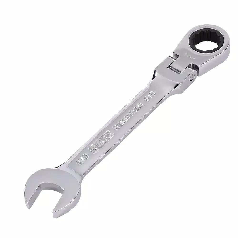 DEWALT DWMT74195 7-Piece SAE Ratcheting Flex Head Combination Wrench Set