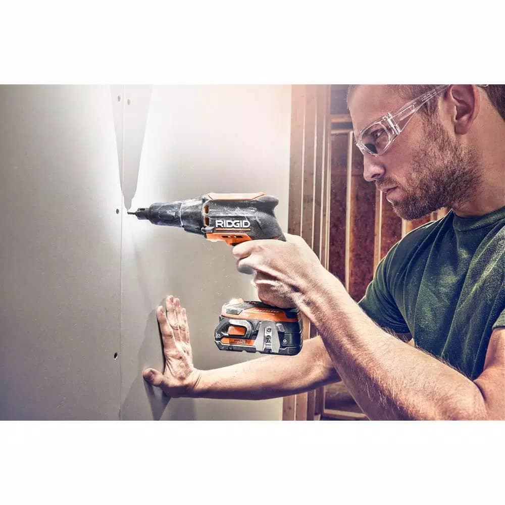 RIDGID 18V Brushless Cordless Drywall Screwdriver and JobMax Multi-Tool Combo Kit with (2) 2.0 Ah Batteries