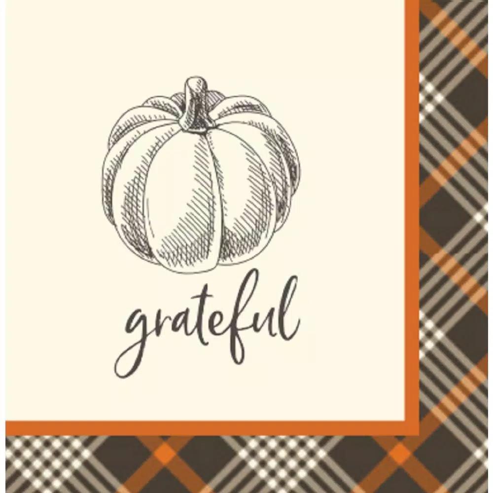 Sugar Plum Party SugarPlum Rustic Harvest Paper Lunch Napkins, 32-Piece Set