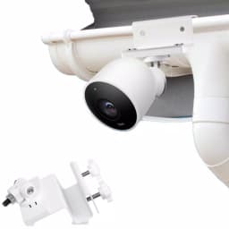 Wasserstein Weatherproof Gutter Mount for Google Nest Cam Outdoor, Includes Magnetic Adapter, White thumbnail 1