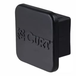CURT 2" Rubber Trailer Hitch Receiver Tube Cover, Black thumbnail 1