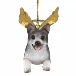Design Toscano Siberian Husky Angel Dog Christmas Ornament thumbnail 2