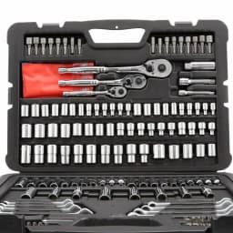 Stanley 201-Piece SAE & Metric Mechanics Tool Set with Carry Case thumbnail 5
