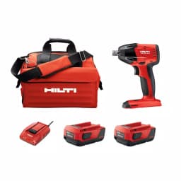 Hilti SIW 6-AT 22V 1/2 in. Cordless Brushless Impact Wrench Kit with 2 Batteries and Charger thumbnail 1