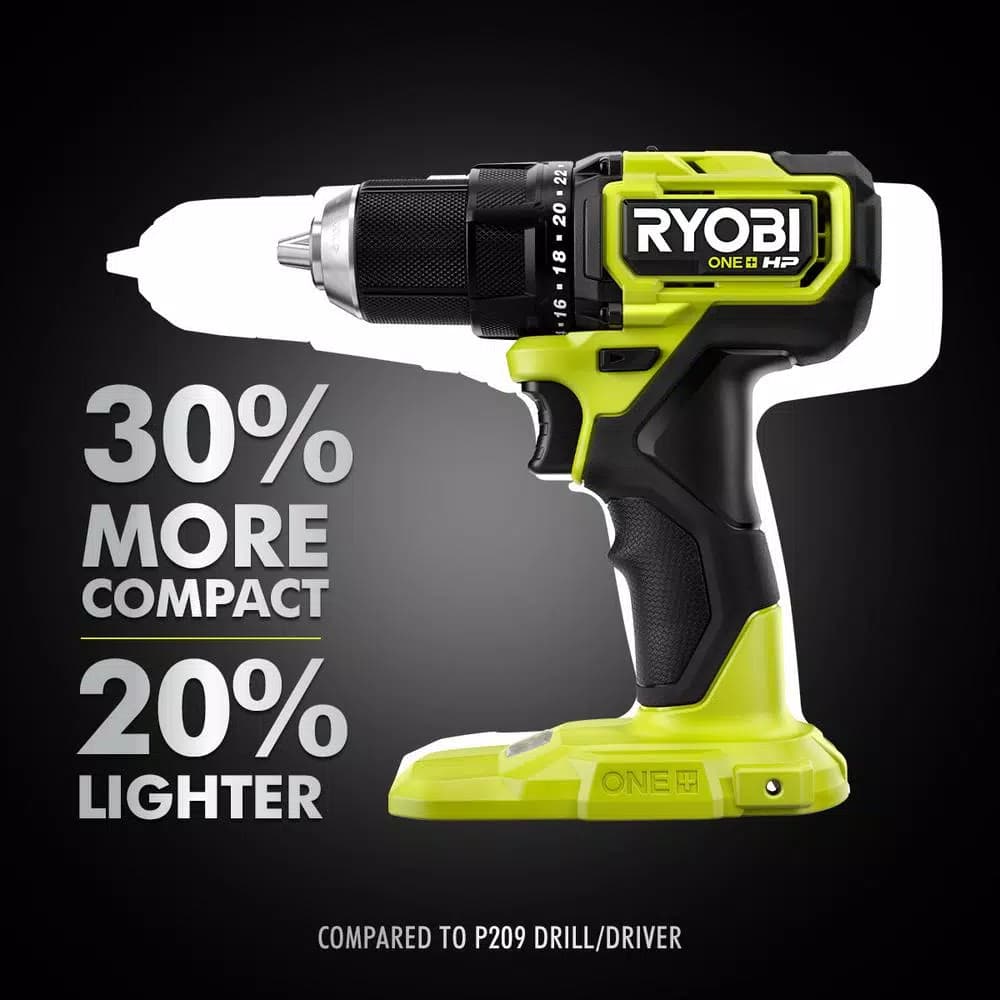 RYOBI ONE+ HP 18V Compact Brushless 2-Tool Combo Kit with 1/2 in. Drill/Driver and 1/4 in. Impact Driver