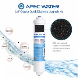 APEC Water Systems 3/8 in. Quick Dispense Upgrade Kit for Under Sink Reverse Osmosis Water Filtration Systems thumbnail 2