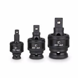 Capri Tools 3-Piece Impact Universal Joint Set, 1/4 in, 3/8 in, 1/2 in Drive thumbnail 1