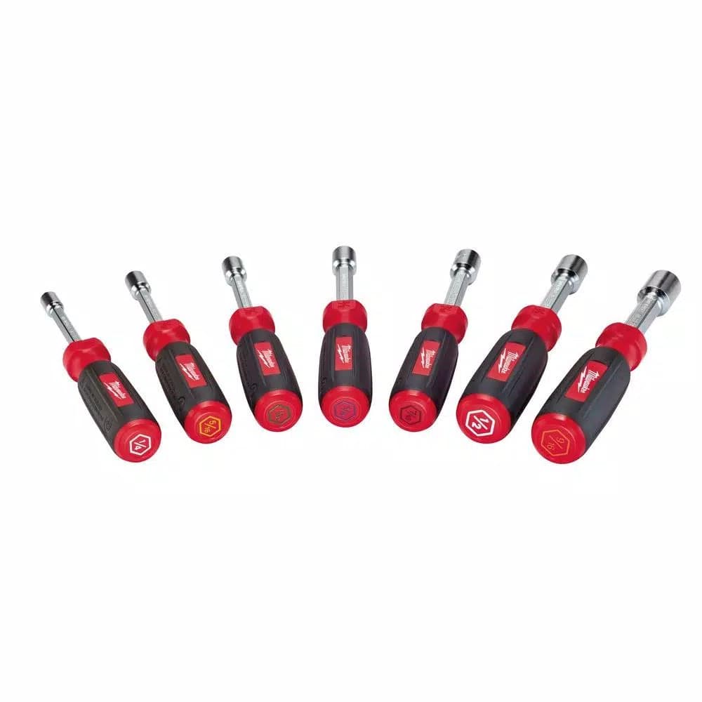 Milwaukee SAE Hollow Shaft Nut Driver Set, 7-Piece