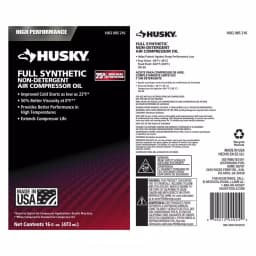 Husky 16 oz. 100% Full Synthetic Air Compressor Oil, ISO 68 thumbnail 3