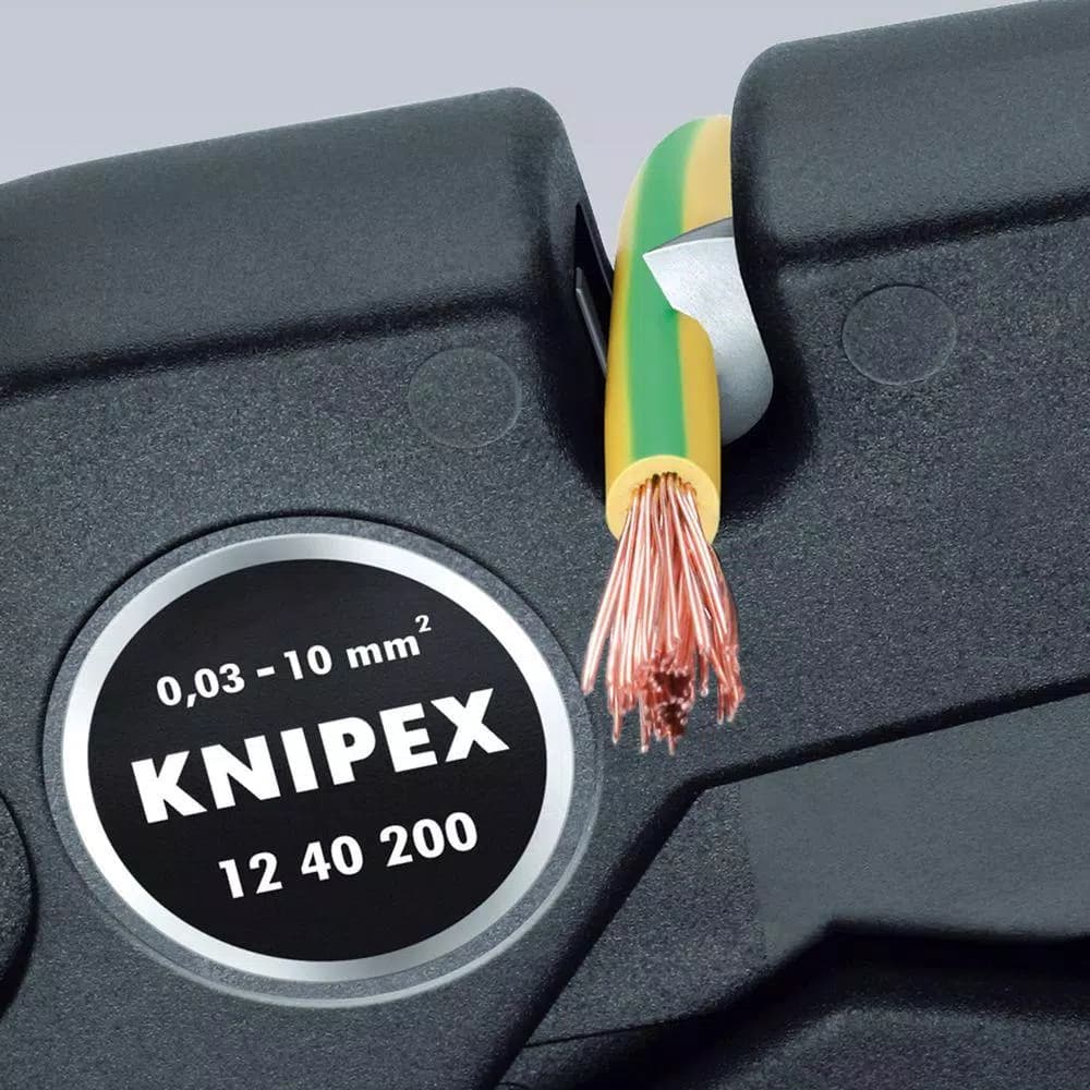 KNIPEX 8 in. Self-Adjusting Wire Stripper and Cutter
