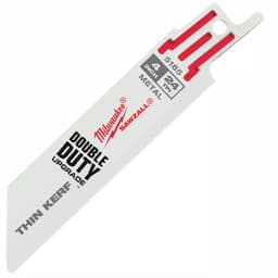 Milwaukee 4 in. 24 TPI Thin Metal Cutting Reciprocating Saw Blades, 100 Pack thumbnail 1