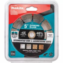 Makita 5 in. Segmented Rim Diamond Blade for Masonry, Brick, and Concrete thumbnail 2