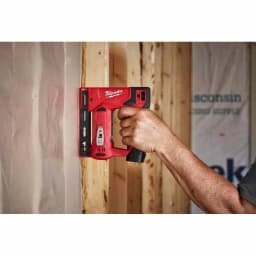 Milwaukee M12 12V Lithium-Ion Cordless Jig Saw and 3/8 in. Crown Stapler Combo Kit with 2.0Ah Battery and Charger thumbnail 11