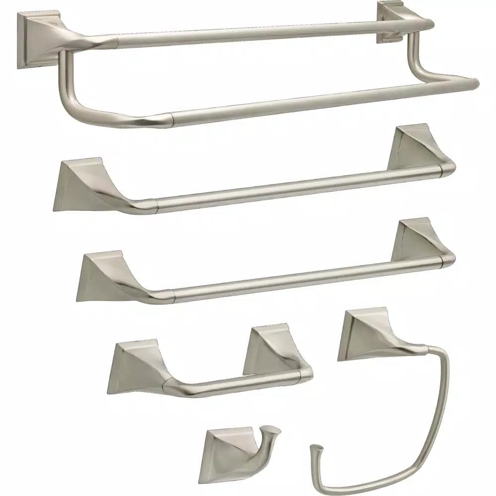 Delta Everly 24 in. Double Towel Bar in SpotShield Brushed Nickel
