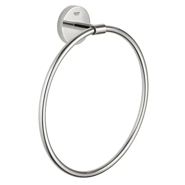 GROHE BauCosmopolitan Towel Ring - StarLight Chrome - 180 mm