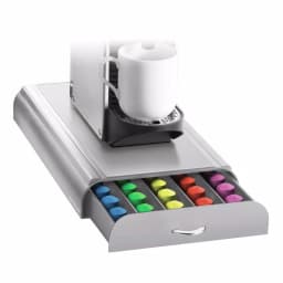 Mind Reader Anchor Silver Nespresso Coffee Capsule Drawer, 50-Capacity Pod Organizer & Machine Stand thumbnail 6