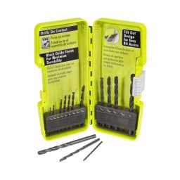 RYOBI 14-Piece Black Oxide Drill Bit Set, High Speed Steel Twist Bits thumbnail 4