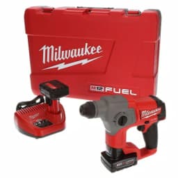 Milwaukee M12 FUEL 12V SDS-Plus Brushless Cordless Rotary Hammer Kit with (2) 4.0 Ah Batteries & Case thumbnail 1