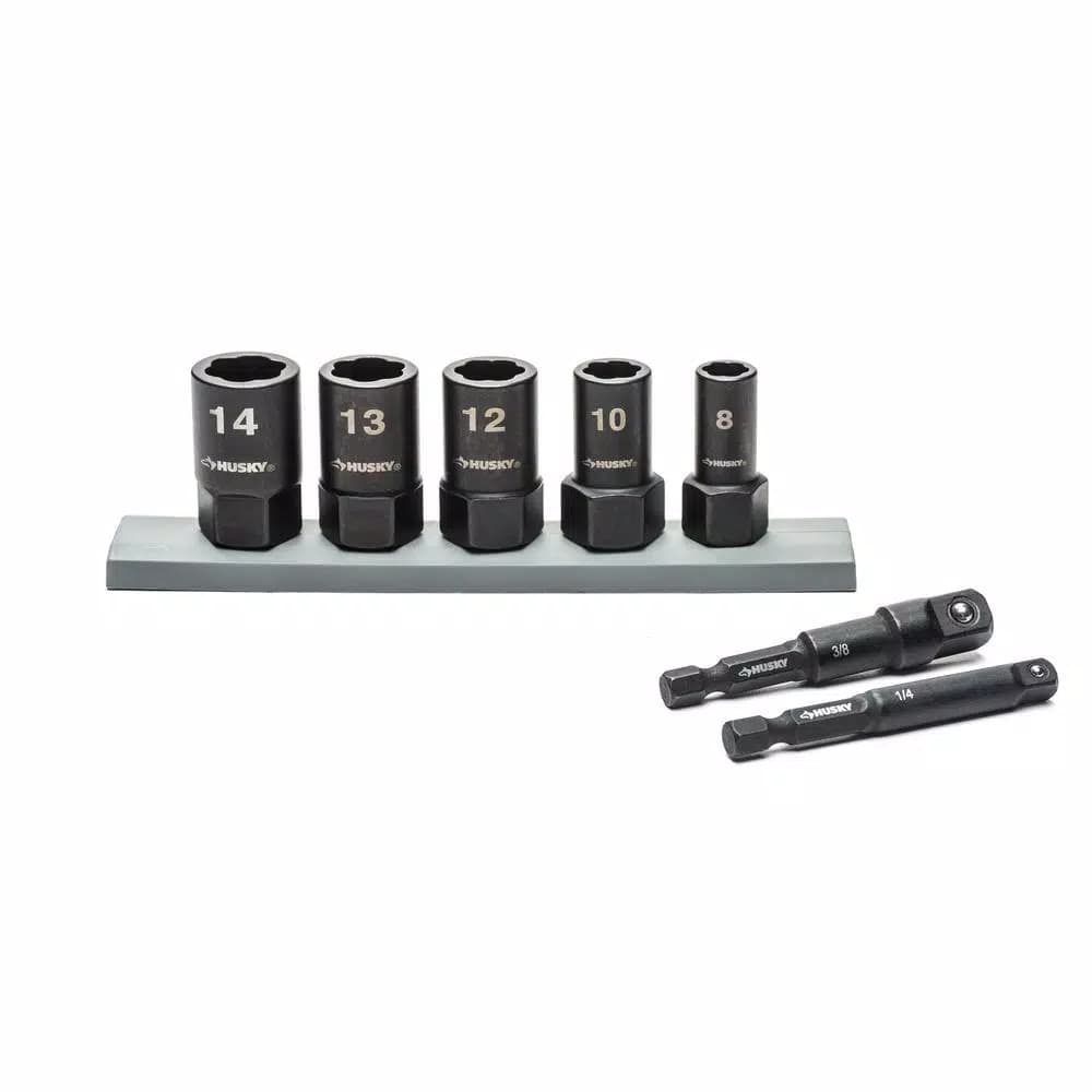 Husky 7-Piece Metric Dual Direction Extraction Socket Set