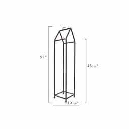 3R Studios House Shaped Metal Log Holder - Black Distressed Iron Firewood Storage thumbnail 5