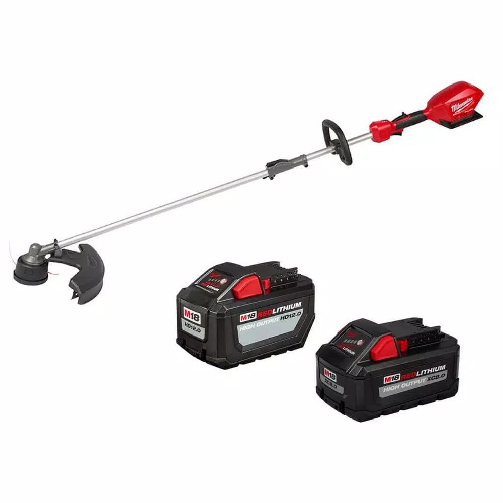Milwaukee M18 FUEL 18V Brushless Cordless String Trimmer with QUIK-LOK, 12 Ah & 8 Ah Batteries