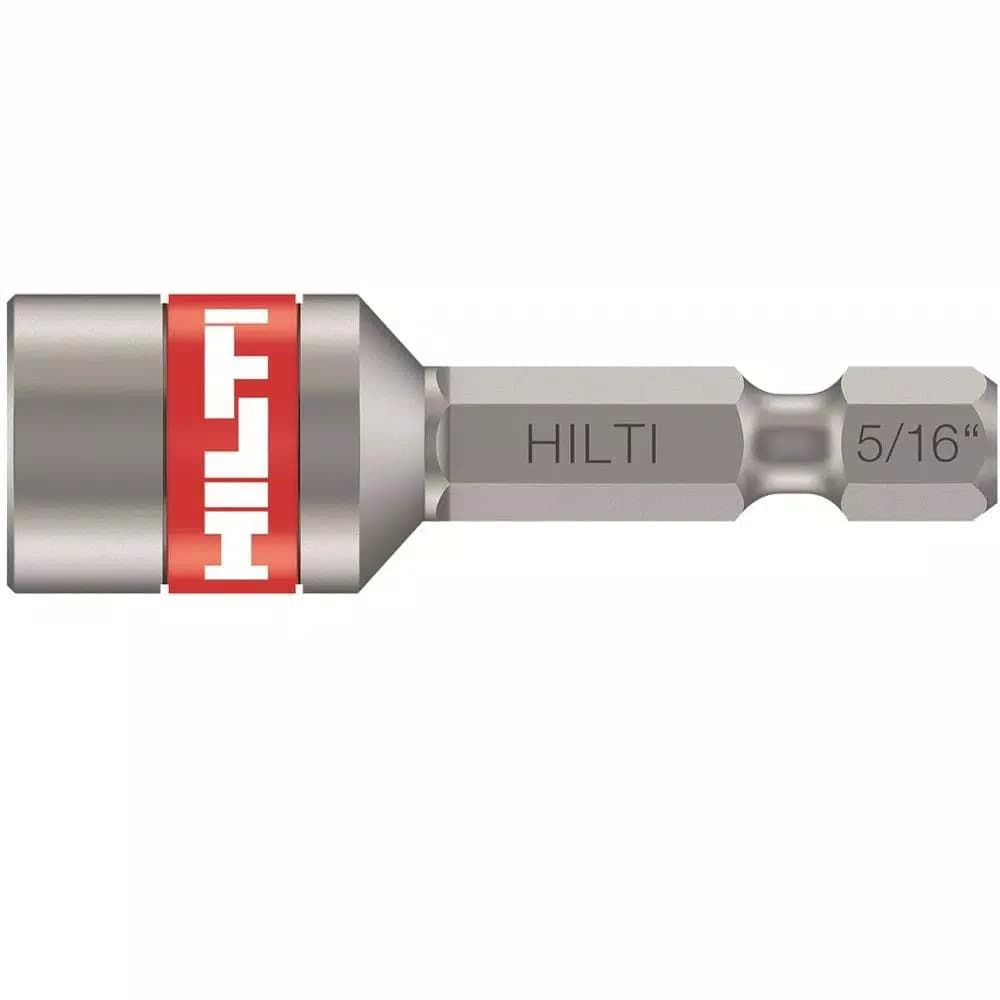 Hilti 5/16 in. x 2 in. Magnetic Nut Setter with 1/4 in. Hex Shank