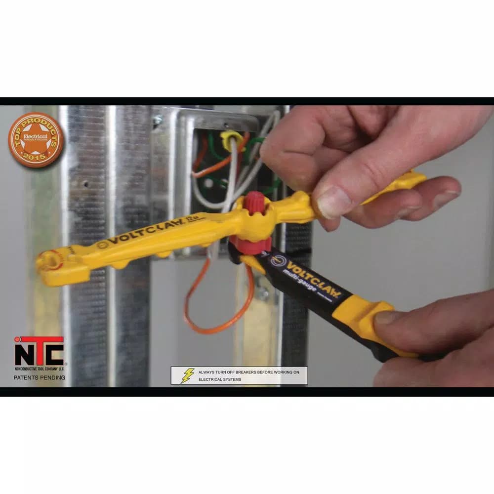 Unbranded Non-Conductive Electrical Wire Pliers Combo-Pack - T-Groove & Multi-Gauge Tools