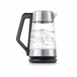 OXO 7.4-Cup Black Stainless Steel Cordless Electric Kettle, 1.75L with Auto Shut-Off thumbnail 1