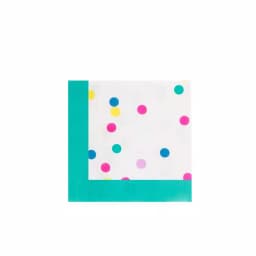 Sugar Plum Party SugarPlum Collection 32-Piece Confetti Assorted Disposable Cocktail Paper Napkins thumbnail 1