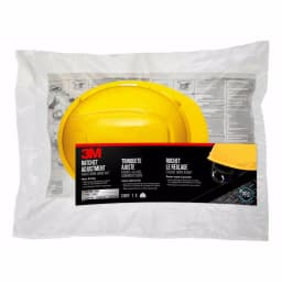 3M Non-Vented Hard Hat with 4-Point Ratchet Adjustment, Yellow thumbnail 1