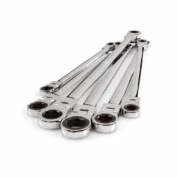TEKTON 6-Piece Extra Long Flex-Head Ratcheting Box End Wrench Set, Metric 8-19 mm thumbnail 2